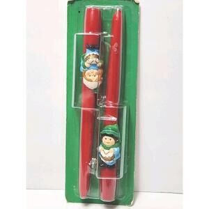 Vintage Christmas Taper Candles: The Littlest Drummers